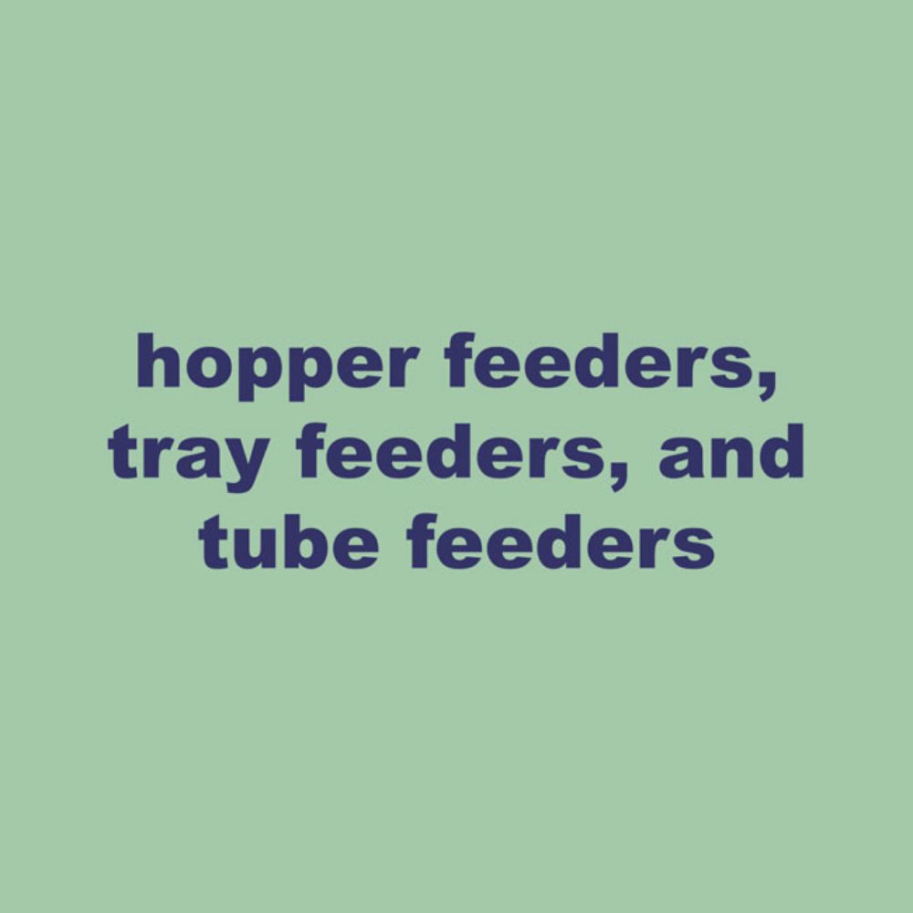 Text showing the feeder options for the seeds

perch & weather