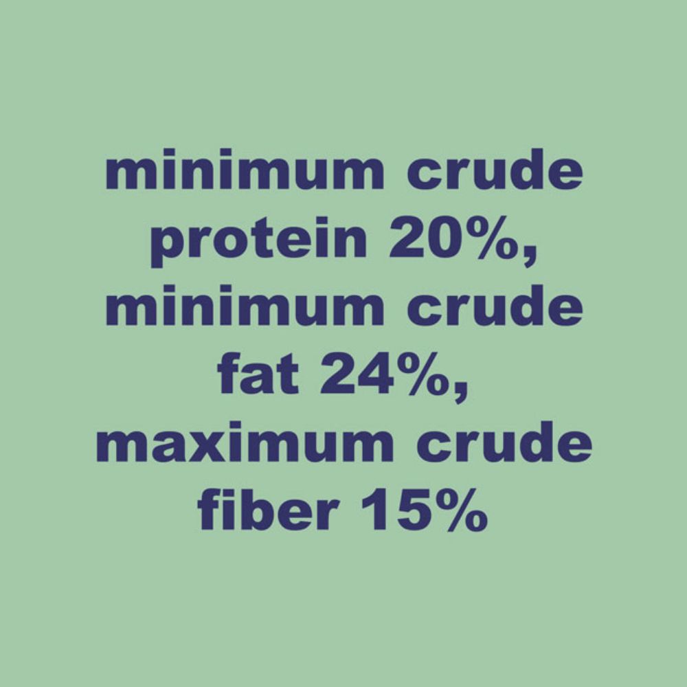 Text on a light sage green background reading showing the nutrition facts

perch & weather