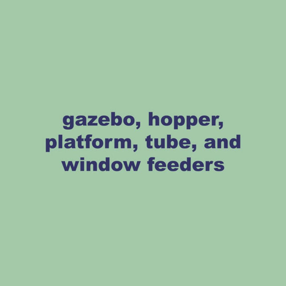 Showing the feeder options
perch & weather
