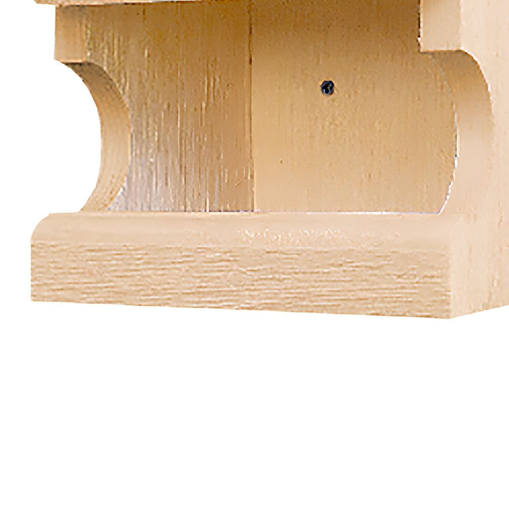 open nest box base
perch and weather