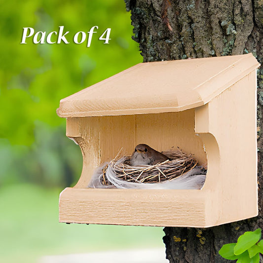open nest box.
perch and weather