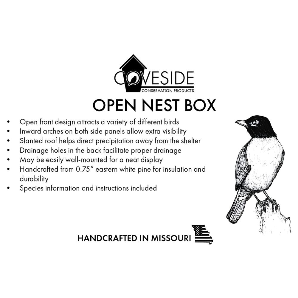 Coveside Conservation Pack of 4 Open Nest Boxes